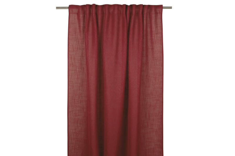 Brooklyn Gardinlängd 140x250 cm - Röd - Products - Textil & mattor - Gardiner - Gardinkappa