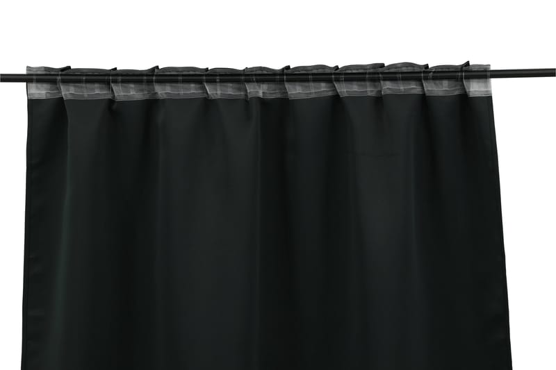 Evelyn Gardin 90x135 cm - Svart - Products - Textil & mattor - Gardiner - Gardinlängder - Kanallängd