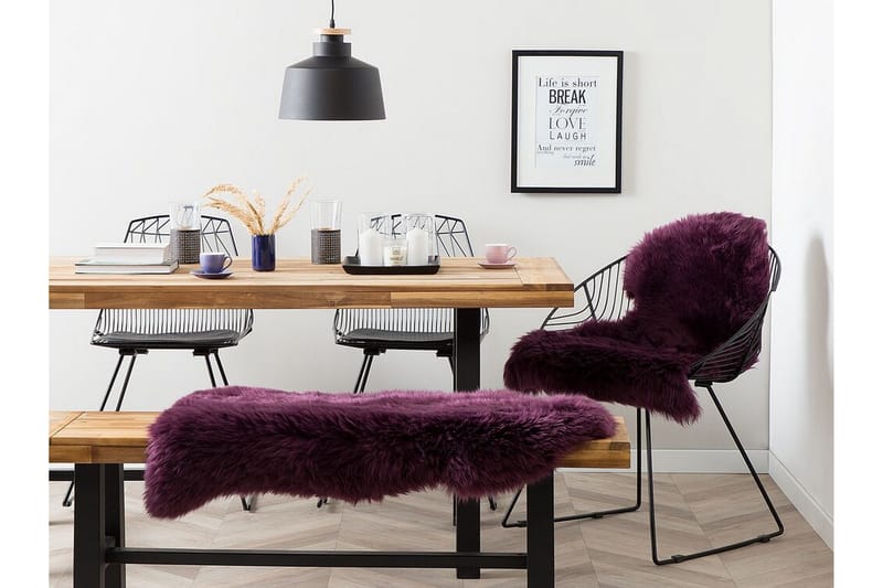 Uluru Fårskinn 65x110 cm, Lila