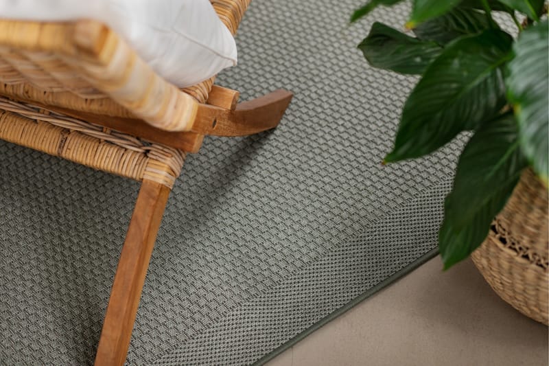 Miami Flatvävd Matta 133x190 cm - Grön - Products - Textil & mattor - Matta - Flatvävd matta