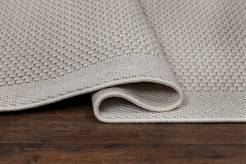 Miami Flatvävd Matta Fyrkantig 200x200 cm - Vit - Products - Textil & mattor - Matta - Flatvävd matta