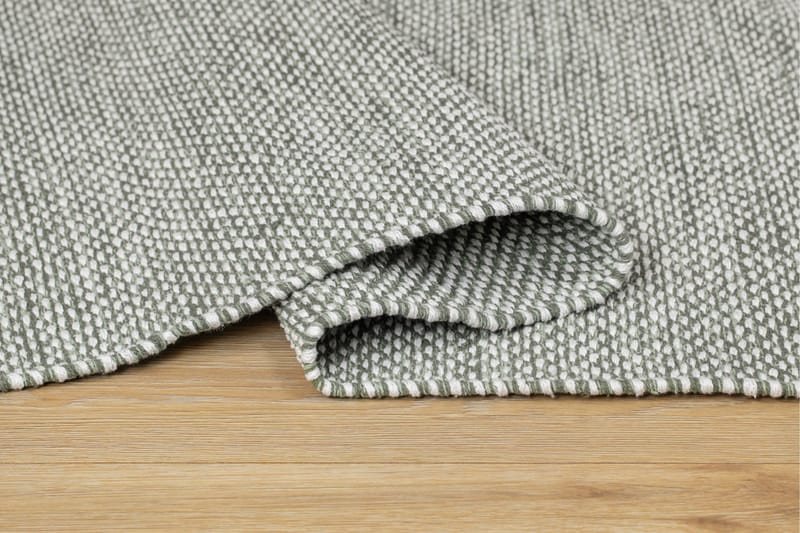 Alva Bomullsmatta 240x240 cm Kvadratisk - Grön - Products - Textil & mattor - Matta - Modern matta - Bomullsmatta