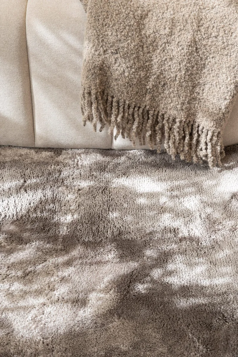 Cozy Ryamatta 160 cm Rund - Grå - Products - Textil & mattor - Matta - Modern matta - Ryamatta