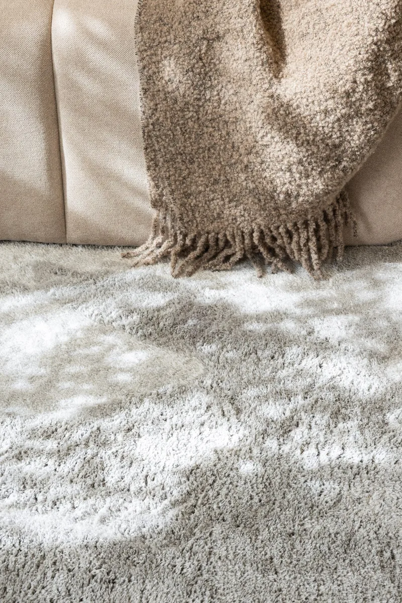 Cozy Ryamatta 80x160 cm Rektangulär - Silver - Products - Textil & mattor - Matta - Modern matta - Ryamatta