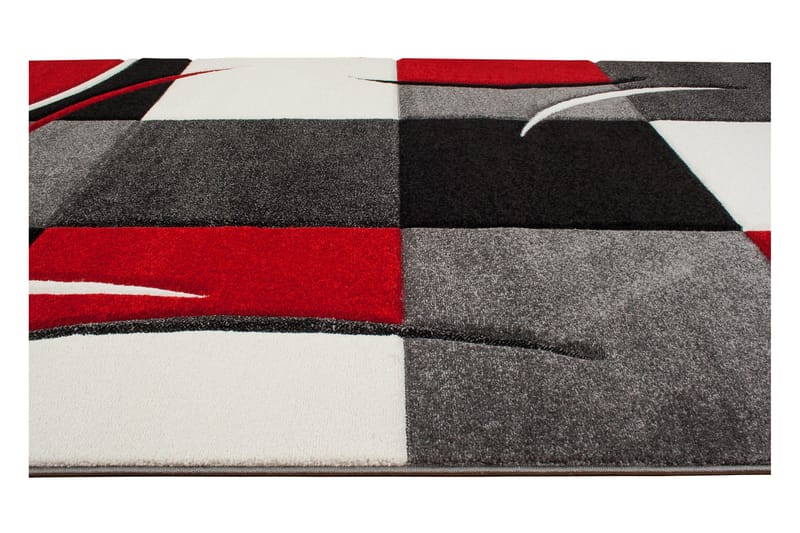 London Patch Friezematta 80x350 - Röd - Products - Textil & mattor - Matta - Modern matta - Wiltonmatta