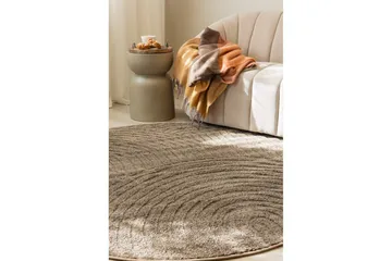 Maskinvävd Matta Genova Zen Rund - 200x200 cm, Mocca - Products - Textil & mattor - Matta - Modern matta - Wiltonmatta