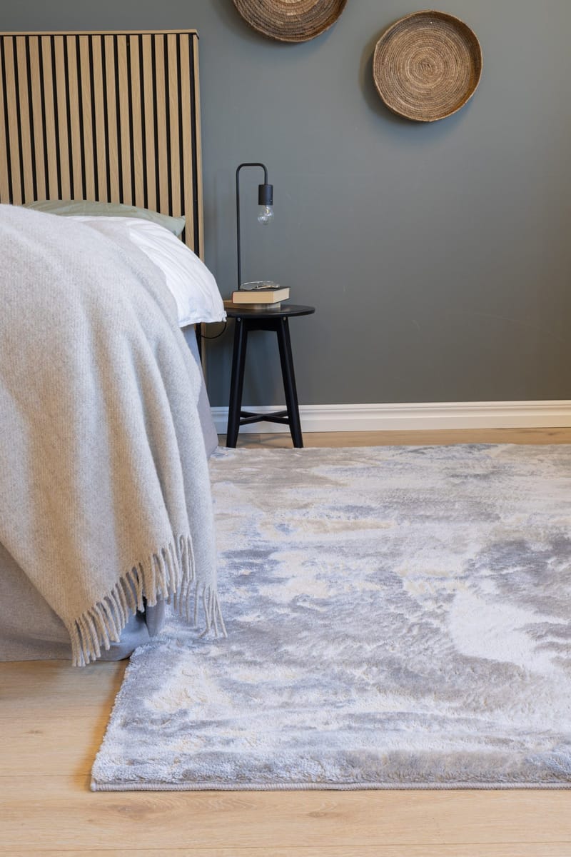 Cozy Ryamatta 133x190 cm Rektangulär - Silver - Products - Textil & mattor - Matta - Modern matta - Ryamatta