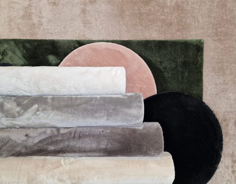 Cozy Ryamatta 200 cm Rund - Rosa - Products - Textil & mattor - Matta - Modern matta - Ryamatta