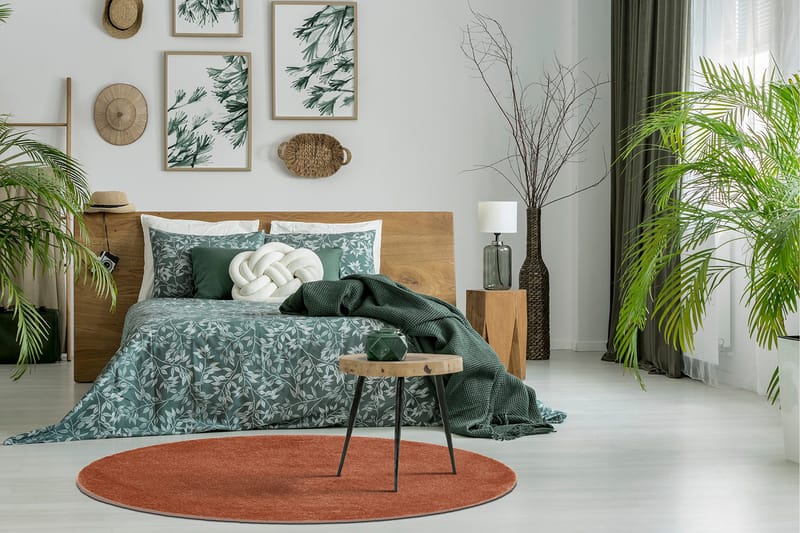 Sheraton Ryamatta Rund 200 cm - Terracotta - Products - Textil & mattor - Matta - Modern matta - Ryamatta