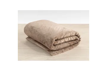 Pläd Sherpa 130 x 170 cm - Linne - Products - Textil & mattor - Filt & pläd