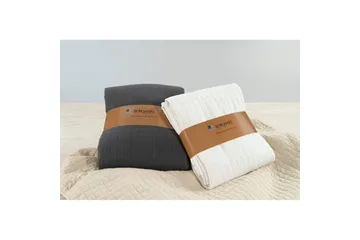 Sängöverkast Borganäs of Sweden - 250 x 250 cm, Grå - Products - Textil & mattor - Sängkläder - Överkast