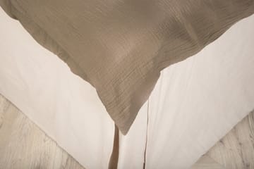 Mila Bäddset 2-Dels 150x200/50x60 cm - Brun - Products - Textil & mattor - Sängkläder - Bäddset & påslakanset - Påslakanset dubbelsäng