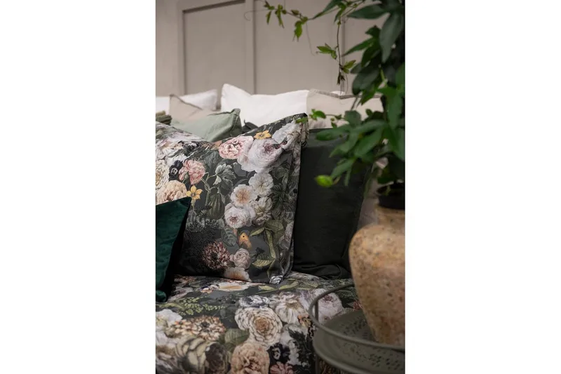 Påslakanset Dubbelsäng 3-Dels Abigail Grön - Borganäs of Sweden - Products - Textil & mattor - Sängkläder - Bäddset & påslakanset - Påslakanset dubbelsäng