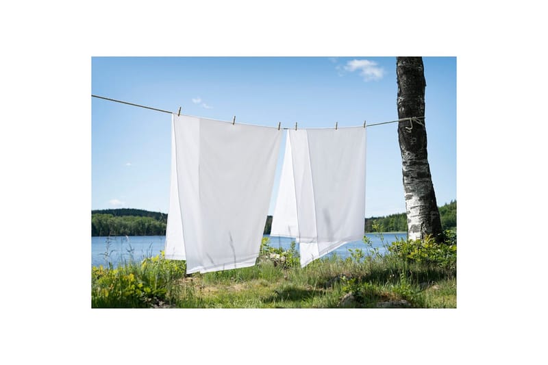 Lakan Borganäs of Sweden - 240 x 260 cm, Vit - Products - Textil & mattor - Sängkläder