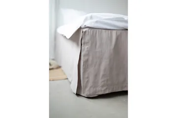 Sängkappa Borganäs of Sweden - 160 x 200 + 58 cm, Greige - Products - Textil & mattor - Sängkläder - Sängkappa & kantklädsel - Sängkappa enkelsäng