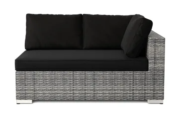 Bahamas Högermodul utomhus 140 cm i konstrotting - Grå - Products - Utemöbler & utemiljö - Övrigt utemöbler - Moduler utesoffa - Vänstermodul utesoffa