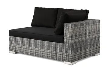 Bahamas Högermodul utomhus 140 cm i konstrotting - Grå - Products - Utemöbler & utemiljö - Övrigt utemöbler - Moduler utesoffa - Vänstermodul utesoffa