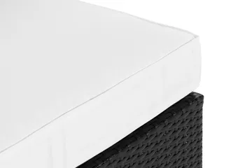 Bahamas Mittmodul utomhus i konstrotting - Svart / Vit - Products - Utemöbler & utemiljö - Övrigt utemöbler - Moduler utesoffa - Mittmodul utesoffa