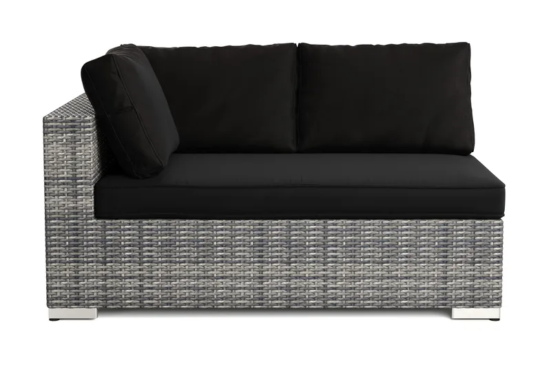 Bahamas Vänstermodul utomhus 140 cm i konstrotting - Grå - Products - Utemöbler & utemiljö - Övrigt utemöbler - Moduler utesoffa