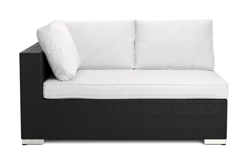 Bahamas Vänstermodul utomhus 140 cm i konstrotting - Svart - Products - Utemöbler & utemiljö - Övrigt utemöbler - Moduler utesoffa