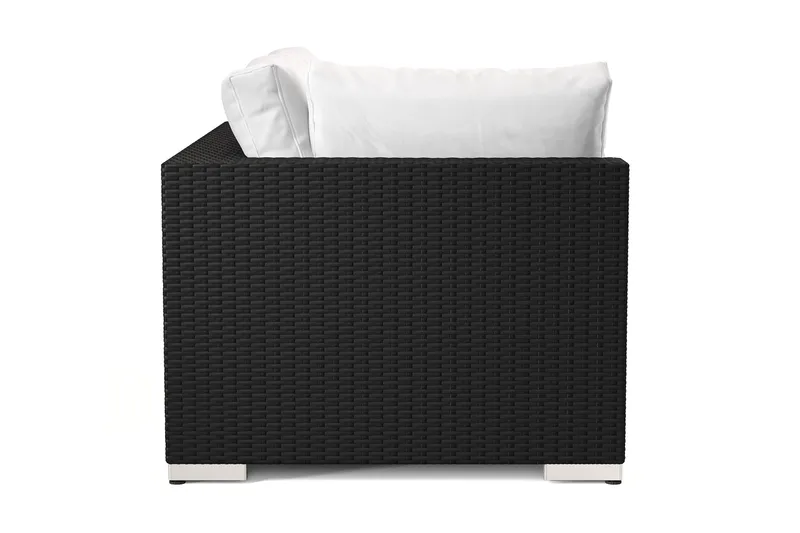 Bahamas Vänstermodul utomhus 140 cm i konstrotting - Svart - Products - Utemöbler & utemiljö - Övrigt utemöbler - Moduler utesoffa