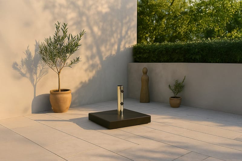 Stathera Parasollsten - Svart - Products - Utemöbler & utemiljö - Övrigt utemöbler - Tillbehör utemöbler - Parasollfot