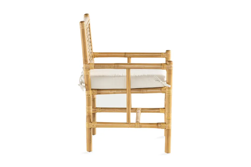 Alvimia Utefåtölj m Dyna - Natur/Vit - Products - Utemöbler & utemiljö - Balkong & altan - Balkongmöbler - Balkongstol