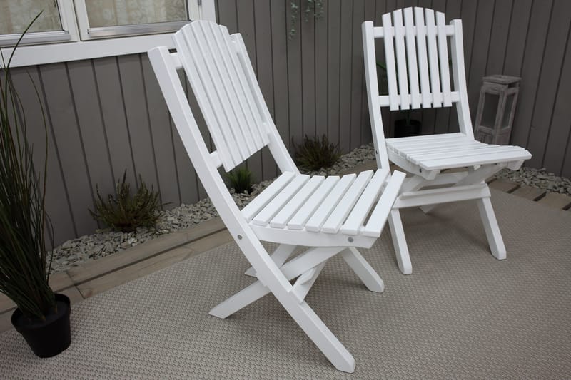 Delpino Klappstol Utomhus - Vit - Products - Utemöbler & utemiljö - Balkong & altan - Balkongmöbler - Balkongstol