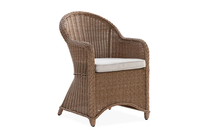 Marcus Light Fåtölj m Dyna - Natur Brun - Products - Utemöbler & utemiljö - Balkong & altan - Balkongmöbler - Balkongstol