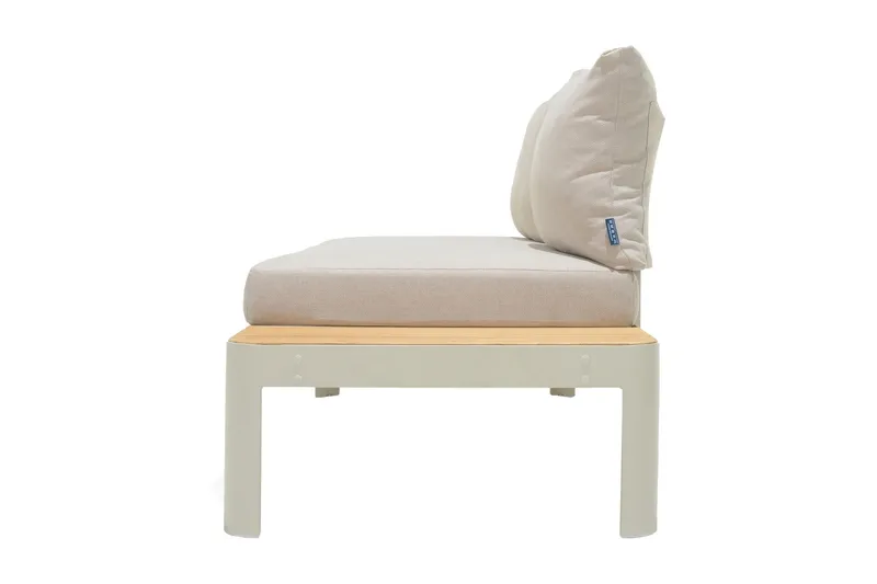 Portals Utesoffa 2-sits - Teak/Vit - Products - Utemöbler & utemiljö - Balkong & altan - Balkongmöbler - Balkongsoffa