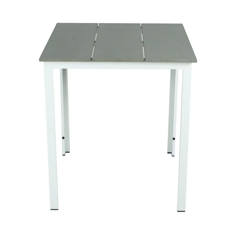 Tunis Cafebord utomhus 70x70 cm i metall/plast, Grå/Vit
