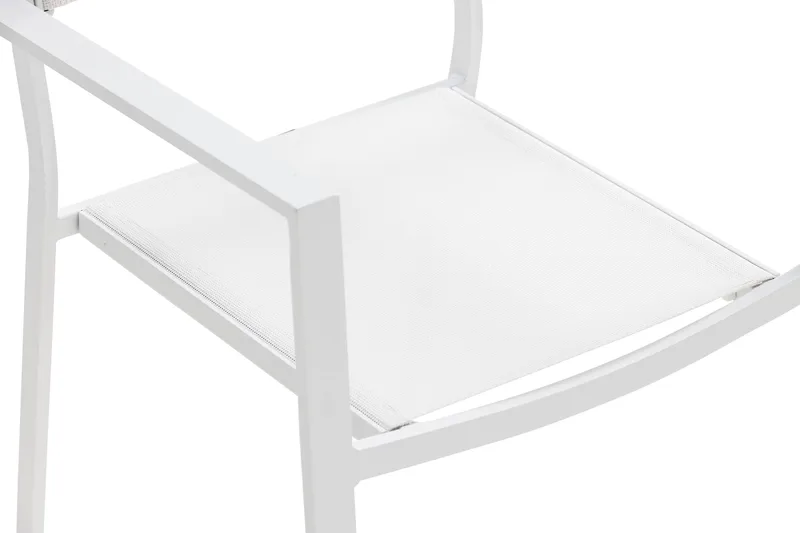 Tunis Stapelstol Utomhus - Vit/Vit - Products - Utemöbler & utemiljö - Balkong & altan - Balkongmöbler - Balkongstol