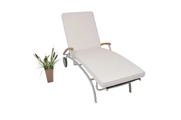 Hema Solsängsdyna - Vit - Products - Utemöbler & utemiljö - Dynor - Solsängsdynor