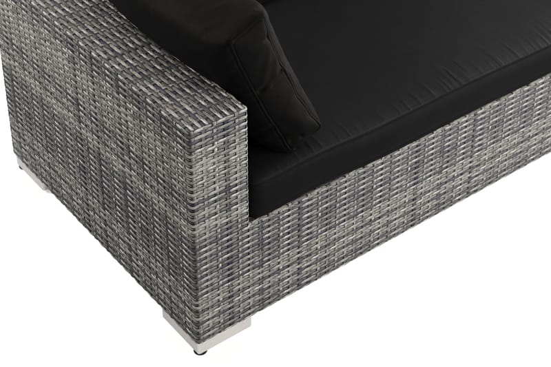Bahamas utomhus hörnsoffa 6-sits vändbar med bord - Grå - Products - Utemöbler & utemiljö - Loungemöbler - Loungeset & loungegrupp