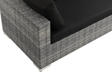 Bahamas utomhus L-soffa höger 7-sits med fåtölj och bord med hylla - Grå - Products - Utemöbler & utemiljö - Loungemöbler - Loungeset & loungegrupp