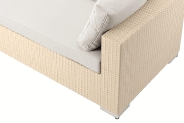 Bahamas utomhus L-soffa vänster 7-sits med fåtölj och bord med hylla - Beige - Products - Utemöbler & utemiljö - Loungemöbler - Loungeset & loungegrupp