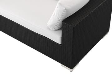 Bahamas utomhus L-soffa vänster 7-sits med fåtölj och bord med hylla - Svart - Products - Utemöbler & utemiljö - Loungemöbler - Loungeset & loungegrupp