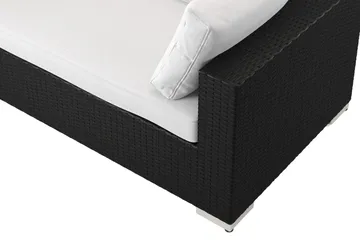 Bahamas utomhus L-soffa vänster 8-sits med fåtölj och bord - Svart - Products - Utemöbler & utemiljö - Loungemöbler - Loungeset & loungegrupp