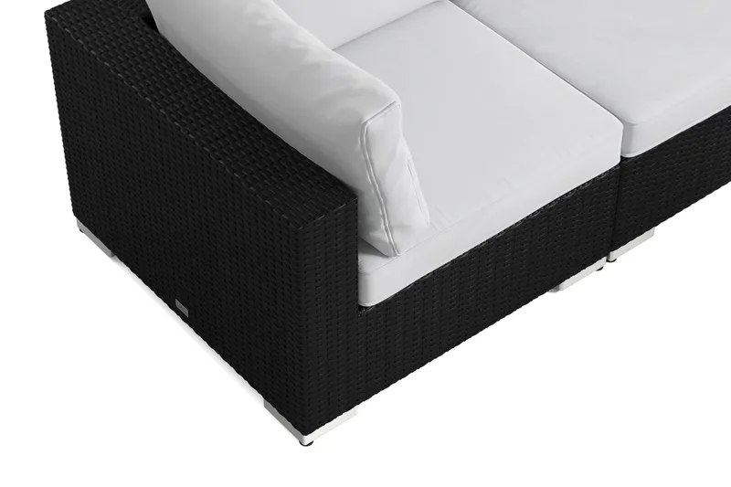 Bahamas utomhus soffgrupp 5-sits med två fåtöljer och bord - Svart - Products - Utemöbler & utemiljö - Loungemöbler - Loungeset & loungegrupp