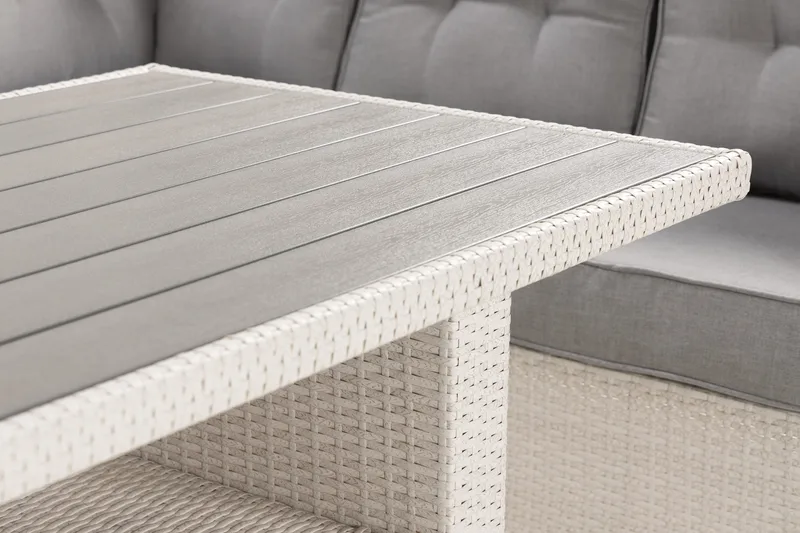 James Lyx Loungegrupp Vändbar - Vit / Gråa dynor - Products - Utemöbler & utemiljö - Loungemöbler - Loungeset & loungegrupp