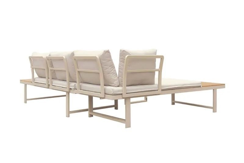 Lainelle 4-sits Soffgrupp för altan och terrass med beige dynor - Beige - Products - Utemöbler & utemiljö - Loungemöbler - Loungeset & loungegrupp