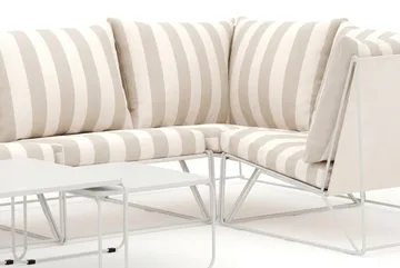 Usteryd utomhus U-soffa 7-sits med stängt avslut - Beige/Striped - Products - Utemöbler & utemiljö - Loungemöbler - Loungeset & loungegrupp