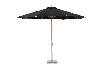 Hillerstorp Lyxparasoll trä 335 cm - Svart - Products - Utemöbler & utemiljö - Solskydd - Parasoll