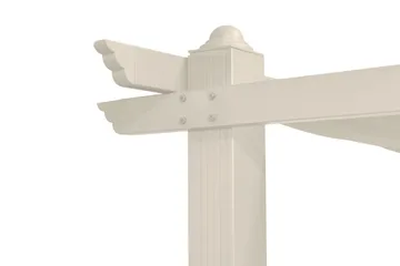 Porto Stor Pergola 4x3 m i aluminium med tak - Beige - Products - Utemöbler & utemiljö - Solskydd - Pergola