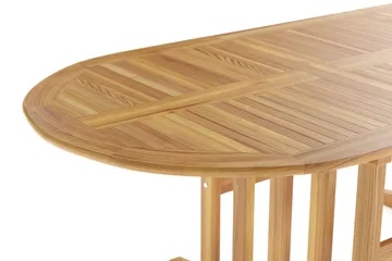 Menorca Ovalt Förlängningbart Matbord i trä Utomhus 90x150 cm - Teak / Natur - Products - Utemöbler & utemiljö - Utebord & trädgårdsbord - Matbord utomhus