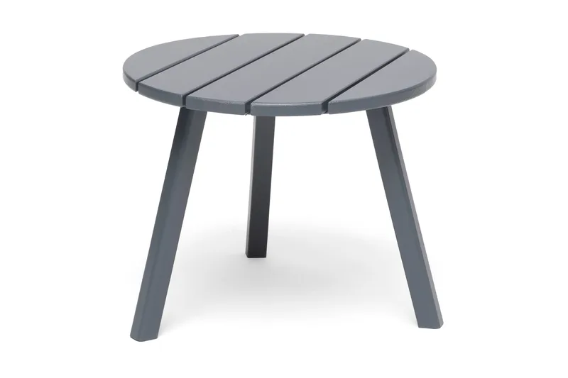 Tennessee Runt Sidobord och BlomUtebord Utomhus 50 cm Trä, Grå