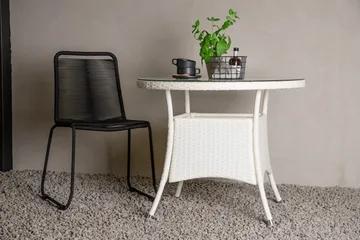 Volta Matbord Utomhus 90 Rund - Vit - Products - Utemöbler & utemiljö - Utebord & trädgårdsbord - Matbord utomhus