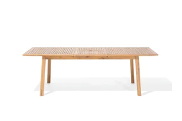 Cesana Trädgårdsmöbelset Med Utebord + 8 Utestolar+Schäslong 2 St - Trä/Natur - Products - Utemöbler & utemiljö - Utegrupp - Matgrupp utomhus