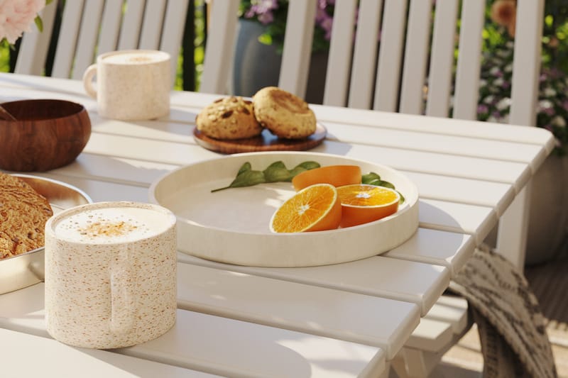 Delpino Matgrupp Utomhus 125 cm - Vit - Products - Utemöbler & utemiljö - Utegrupp - Matgrupp utomhus