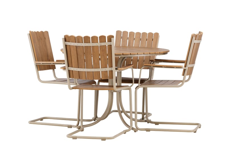 Holmsund Matgrupp Utomhus 4-sits - Beige - Products - Utemöbler & utemiljö - Utegrupp - Matgrupp utomhus